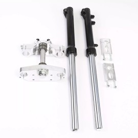 Unbranded 25" Front Fork Suspension Triple Clamp Axle Pit Bike SSR 70 110cc 125cc Coolster