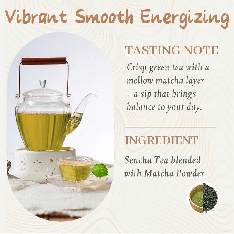 Johou Green Tea with Matcha Specially Ground Taiwan Tea Full-Flavor
