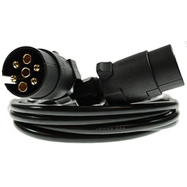Maypole 7 Pin 3.5 m 2×7 Pin Plugs and 7 Core Connecting Lead, for Trailer Lighting
