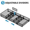 Marbrasse Expandable Desk Drawer Organizer, Mesh Drawer Organizer Tray with