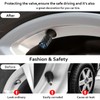 Tire Valve Stem Caps Wolf Car Accessories 4-Pack-Aluminum Alloy Rust-Proof