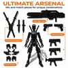 Dumwick T13 Action Figure Set,3D Printed Dummy Robot 13 Action