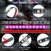 12Pcs Motorcycle LED Light Kit with Brake Light Turn Signal,