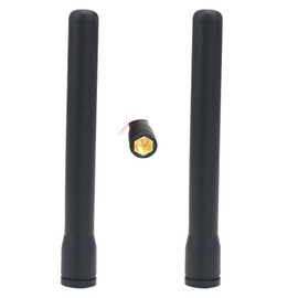Fohevers 2-Pack Mini WiFi Antenna 433MHz Aerial SMA Male Connector 3DBi Small Omni-Directional Wifi Signal Antenna 90MM for Wireless Router