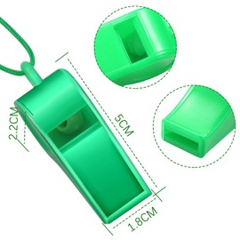 Arbootjin Whistle,4 Pack Plastic Whistles Emergency Whistles Sports Whistles with Lanyard Loud Crisp Sound Coach Whistle Great for Coaches, Referees,and Officials (4 Colors)