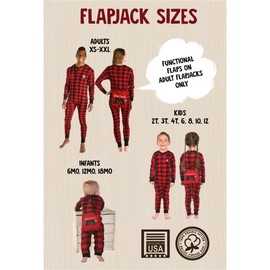Lazy One Flapjacks, Matching Christmas Pajamas for The Dog, Baby & Kids, Teens, and Adults (Plaid Bear Cheeks, 12 MO)