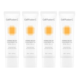 Cellfusionc Derma Relief Sunscreen 100 SPF50+ PA++++, 50ml, 4 pieces / 셀퓨전씨 더마 릴리프 썬스크린 100 SPF50+ PA++++, 50ml, 4개