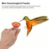 Tgoon Humming Bird Feeder, Hummingbird Finger Feeder Portable 4PCS Bright
