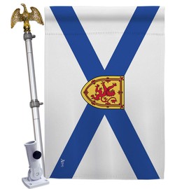Nova Scotia House Flag Eagle Set Regional Canada Provinces Canadian Territories Region Country Particular Area Small Decorative Gift Yard Banner Double-Sided Made In USA 28 X 40