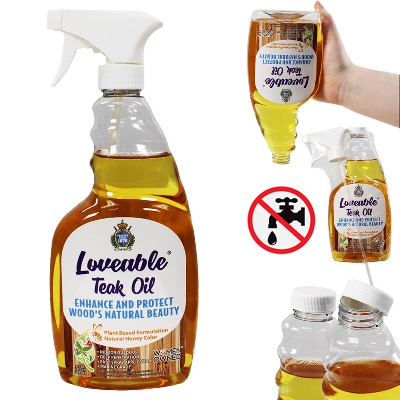 EcoDecors Loveable 24 oz Spray Bottle Teak Oil - 2