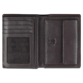 Mano Don Tommas Wallet with Flap Leather – Wallet for Men and Women, Portrait Format, Wallet, brown, Classic