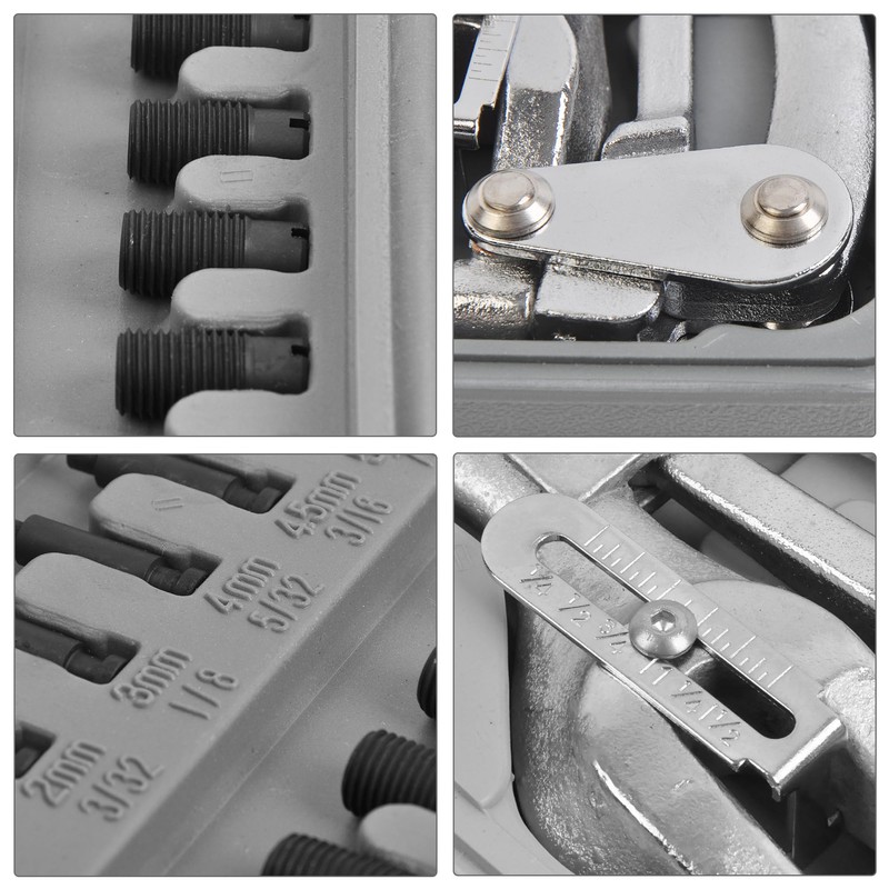 Power Punch Heavy Duty Hole Punch Set, Cr-V 3/32" x