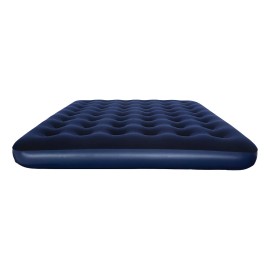 Colchón Inflable Queen Azul Cama De Aire Camping