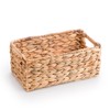 Woodluv Water Hyacinth Handwoven Shelf Storage Gift Hamper Basket -
