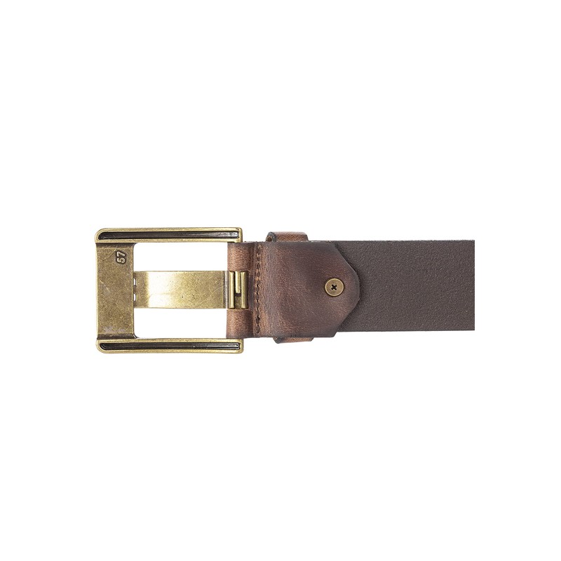 Red Bridge men's leather belt, wide rivet belt, Cowboy Western