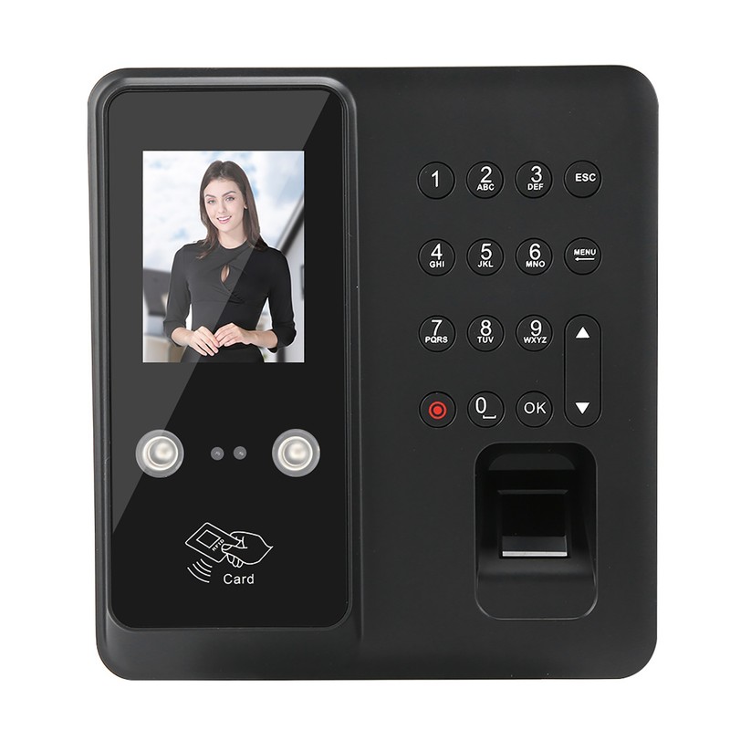 2.8in TFT TCP/IP 125KHZ Facial Fingerprint RFID Card Password Time
