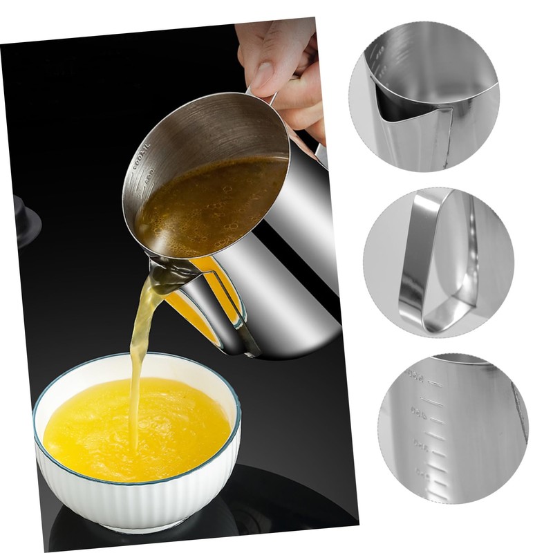 Gatuida Filtered Oil Pot Stainless Steel Strainer Steel Strainer Easy