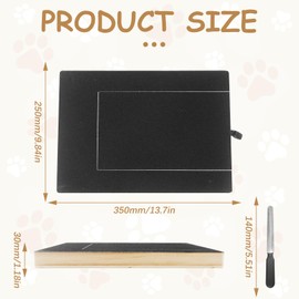 Scratching Board for Dogs, 35 x 25 x 3 cm with Food Drawer, Great Tool as a Replacement for the Claw Grinder for Dogs/Claw Scissors for Dogs Alternatives