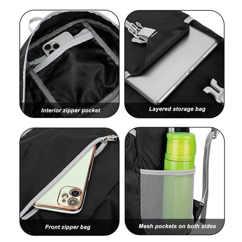 Outdoor Sports Ultra Lightweight Foldable Backpack Lightweight Packable Hiking Backpack