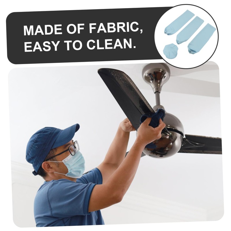 Ciieeo 3 Sets Ceiling Fan Blade Covers Ceiling Fan Washable