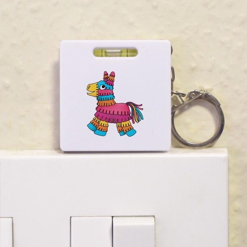 'Party Pinata' Keyring Tape Measure/Spirit Level Tool (KM00041701)