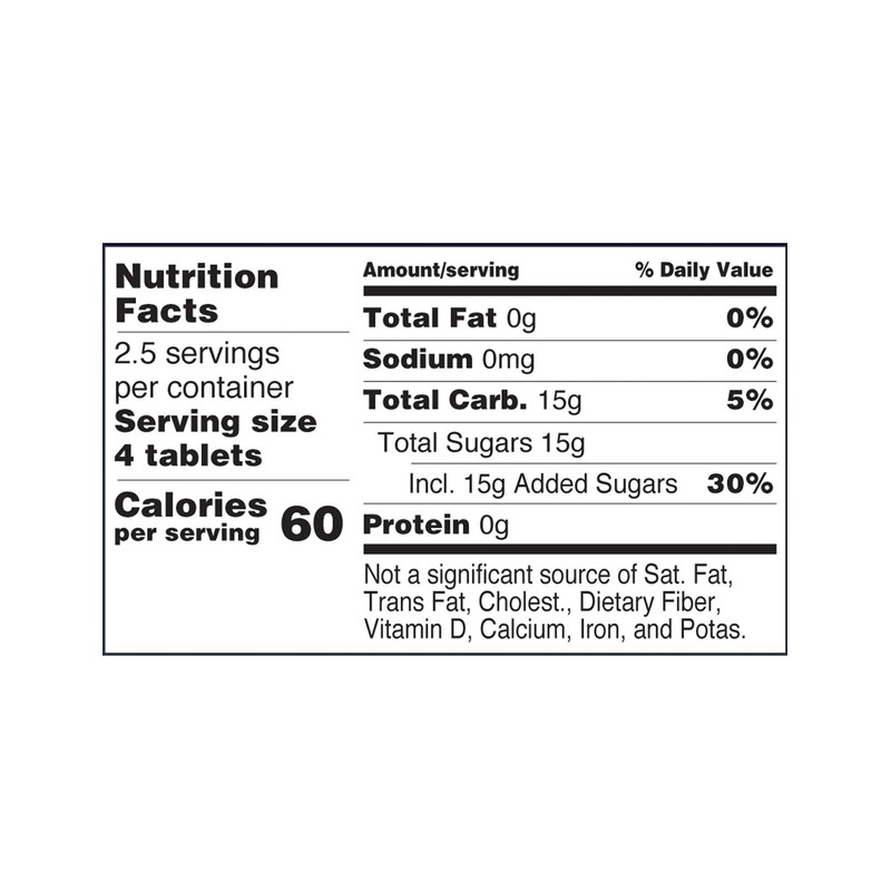 TRUEplus Glucose Tablets, Orange Flavor - 6X 10ct Tubes