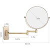GURUN 8-Inch Double-Sided Wall Mount Makeup Mirror Antique Bronze with