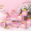 36 Pack Pink Little Princess Candy Boxes Printed Gold Castle