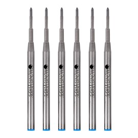 Monteverde Medium Ballpoint Refill For Montblanc Ballpoint Pens, 6/Pack, Turquoise (M133TQ)