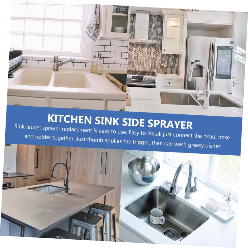 AngoilySink Side Sprayer, Stainless Steel Sink Spray Braces Kit, Sink