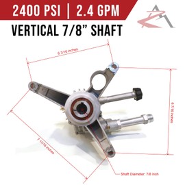 The ROP Shop | 2400 PSI Power Pressure Washer Water Pump for Husky HU80432, HU80432A, HU80709