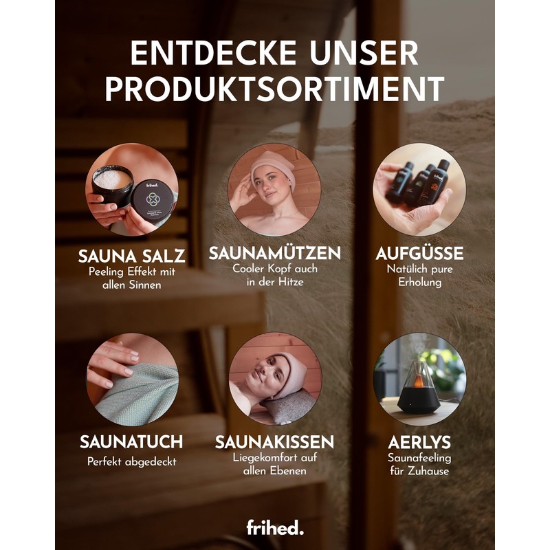 frihed.® Sauna Hat Sand Made of Wool Walk - 100%