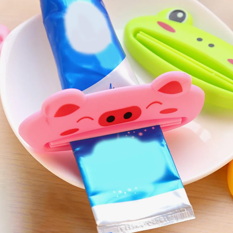 8 Pieces Animal Toothpaste Squeezer, Cartoon Toothpaste Squeezer, Plastic Toothpaste
