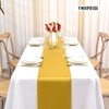 YMHPRIDE Pack of 10 Gold Table Runners, Satin Table Runner,