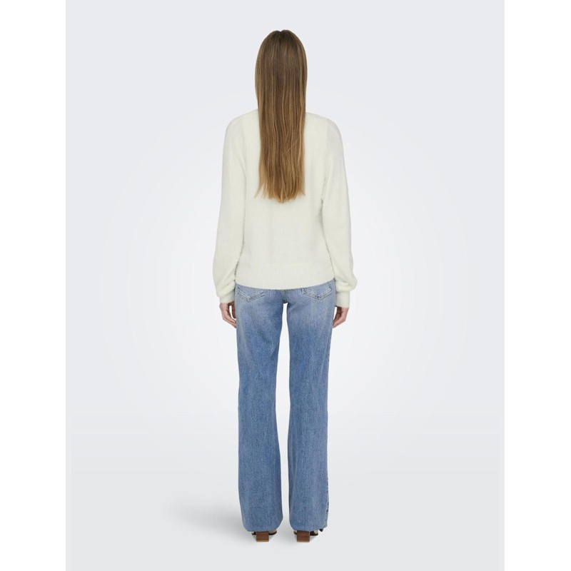 ONLY Women's Onlella Piumo L/S Cardigan CC KNT Pullover, Cloud