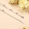 PATISORNA Anklet for Women 925 Sterling Silver Ankle Bracelet 18K