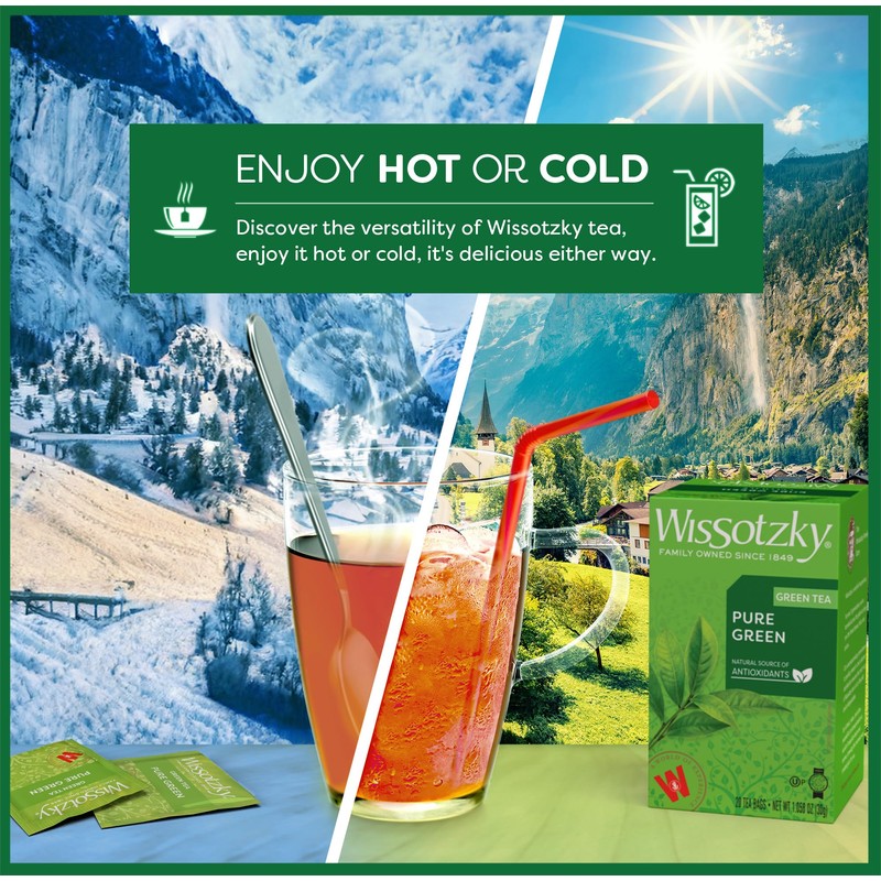 Wissotzky Pure Green Tea (6 Pack - 120 Tea Bags)