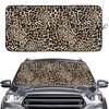 Leopard print Windshield Sun shade, Front Window Sun Shade for