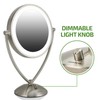 Ovente LED Lighted Makeup Mirror 7.5 Inch Table Top 1X