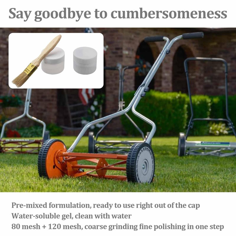 AAAQQ Homeowners Reel Sharpening Starter Kit, 80 Grit 120 Grit