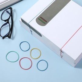 Nogeqi 260 Pcs Colored Rubber Bands Size 16 Elastic Geoboard Rubber Bands Multicolour Rubberband Office Supplies Home Package Household