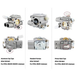 MS251 Carburetor Tune Up Kit for Stihl Chainsaw Parts MS251C MS251CBE MS251C-BEQ MS251Z MS231 MS231C MS231Z Replace# 1143 120 0641, with Air Filter Rebuild Kit