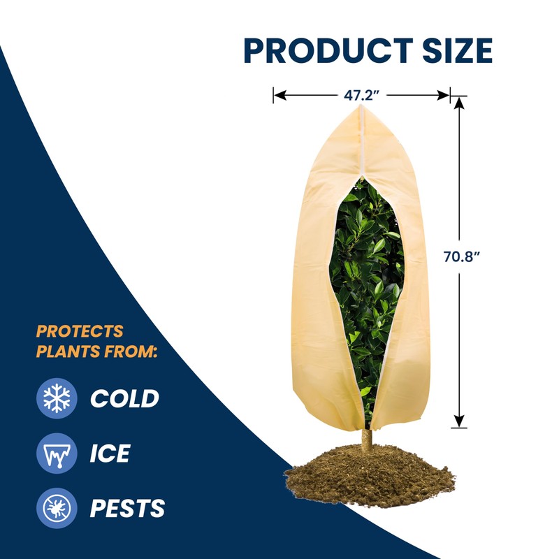 SCRUBIT Plant Covers Freeze Protection, 47.2 X 70.8 in. Frost