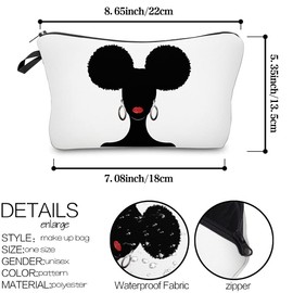 LOOMILOO Cosmetic Bag for Women, Adorable Roomy Makeup Bags Travel Water Resistant Toiletry Bag Accessories Organizer (L2-55050)