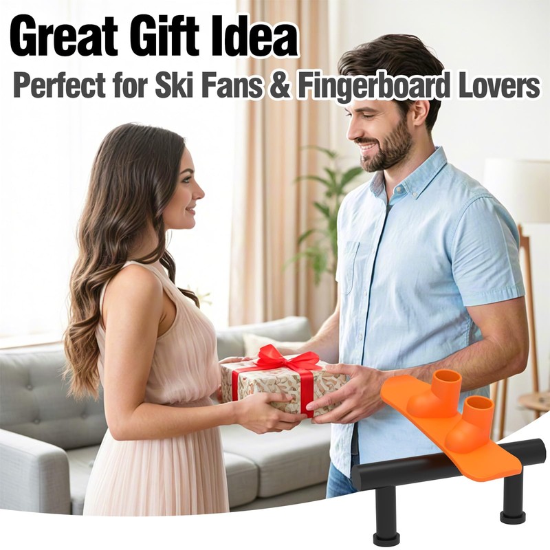 Mini Finger Snowboard Set with Obstacle Rail - Durable Plastic