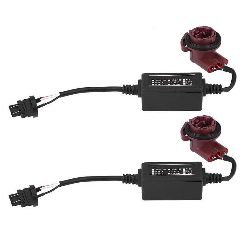 LED Decoder, Pack of 2 Black ABS 12V 3157A LED