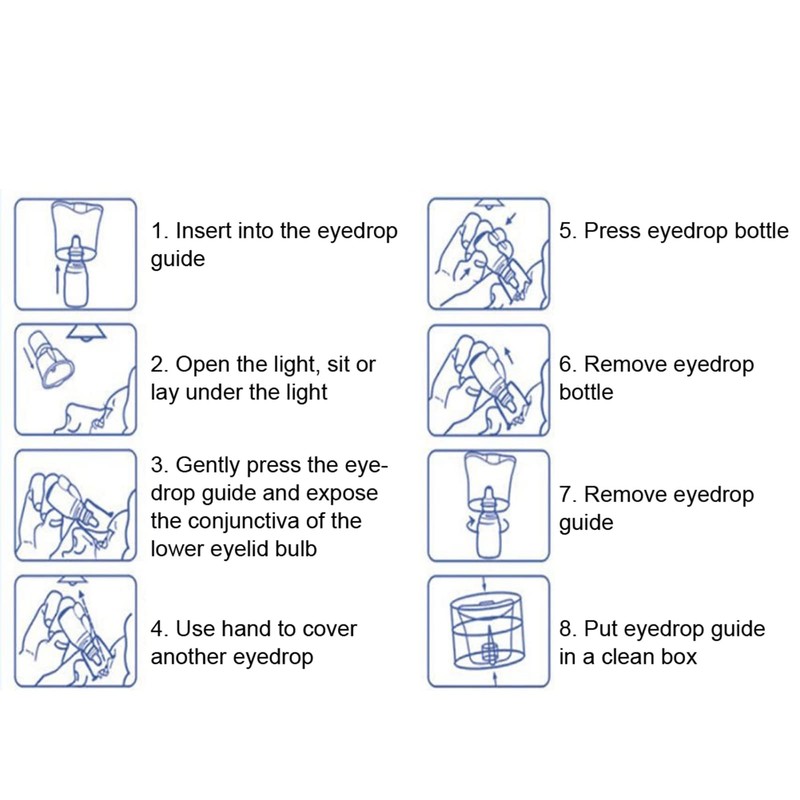 Portable Eye Drop Guide, Eye Drop Applicator, Bottle Holder Tool,