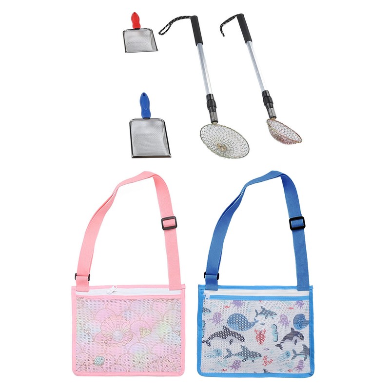 6pcs Shelling Tools for Beach Include Sand Sifter with Extra