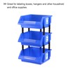 sourcing map 10pcs Blue Alphabet Letters Sticky Letters PVC Vinyl