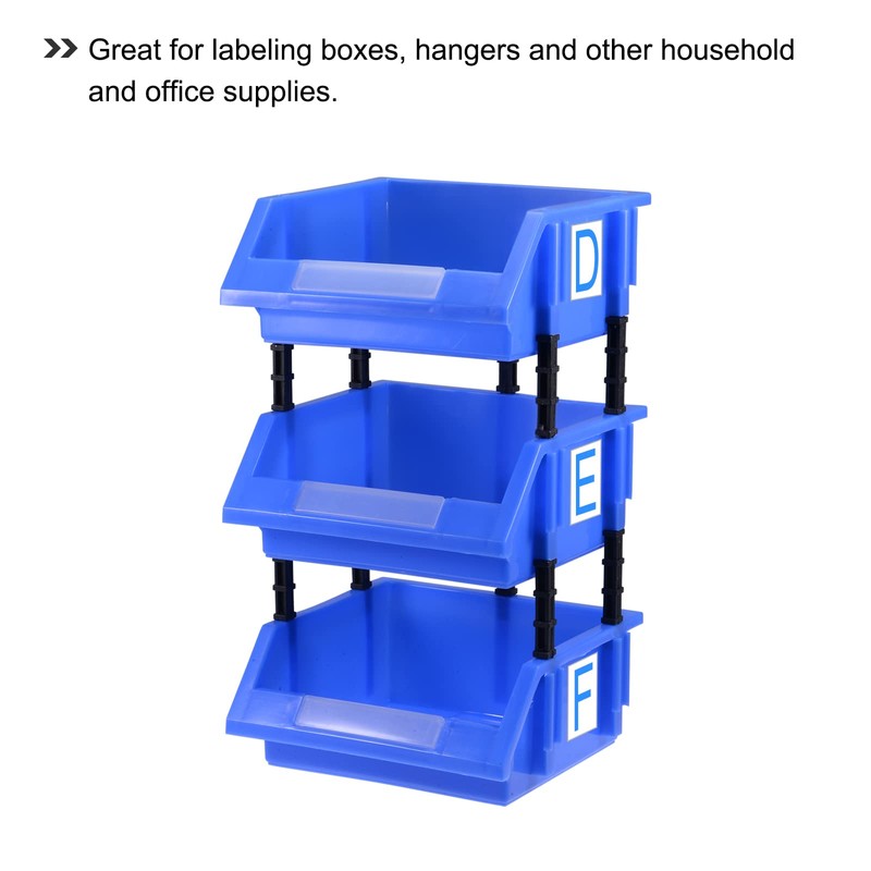 sourcing map 10pcs Blue Alphabet Letters Sticky Letters PVC Vinyl